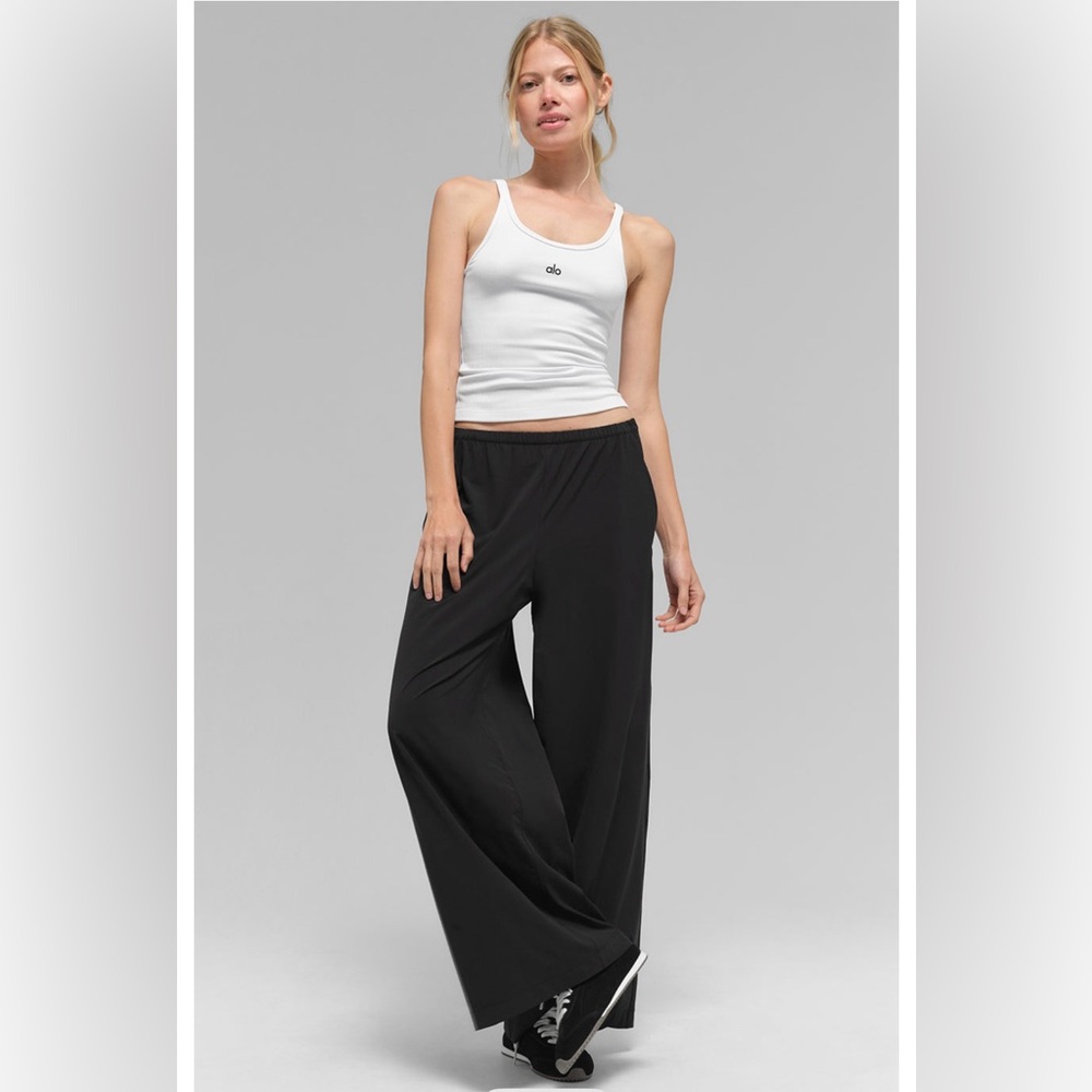 ALO Yoga Black Wide-Leg Pants